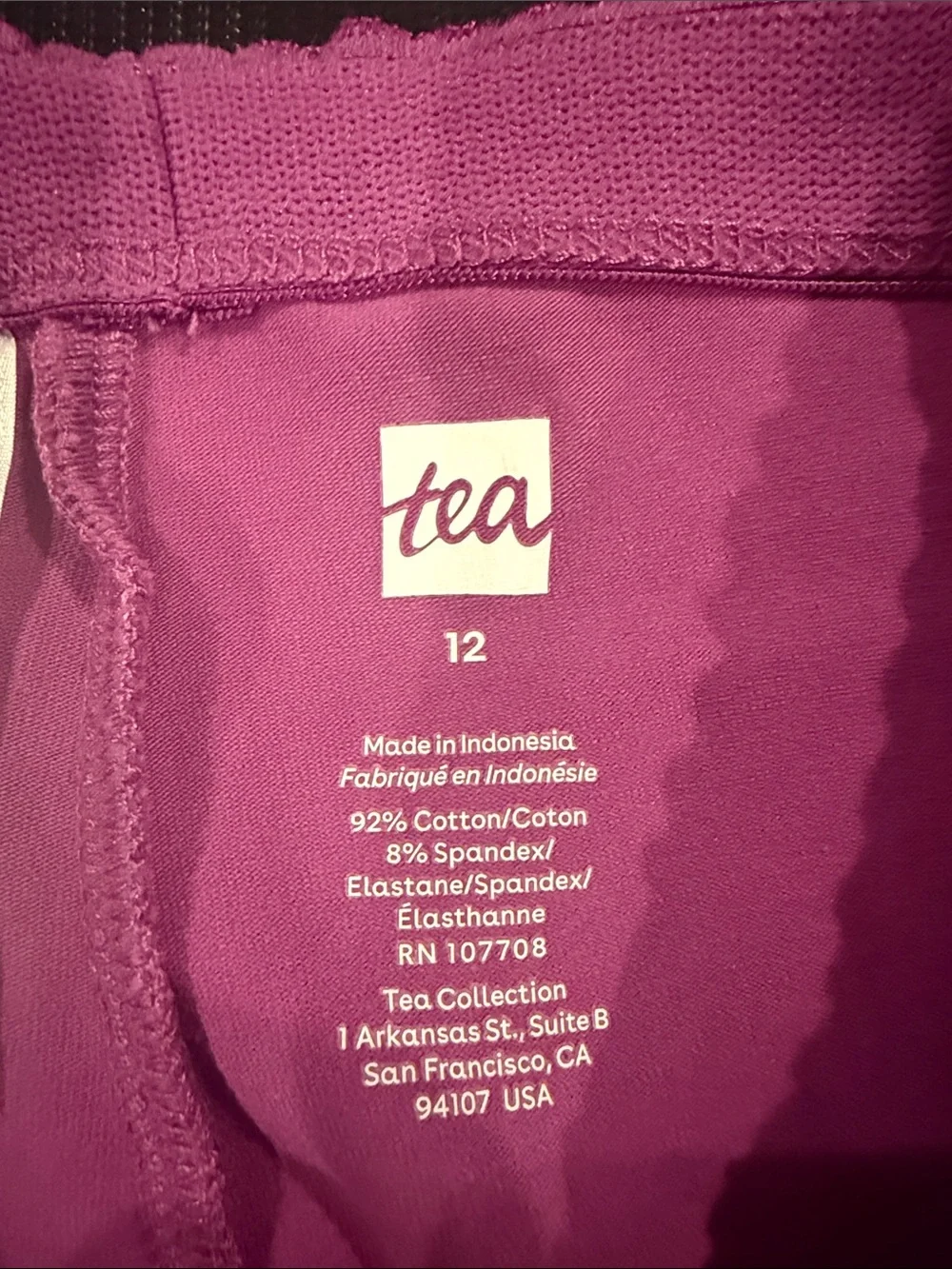 Tea Collection Bright Fuchsia Girls' Stretch Leggings